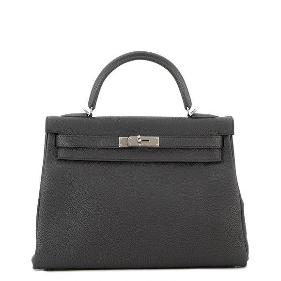 Hermes Hermès Kelly 32 Handbag, Inner Stitching, Black, Togo U Stamp, 2-Way S... - Picture 1 of 11